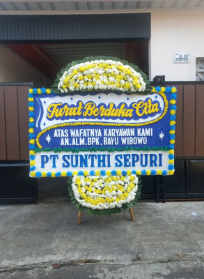 Papan Bunga Duka di Purwobinangun